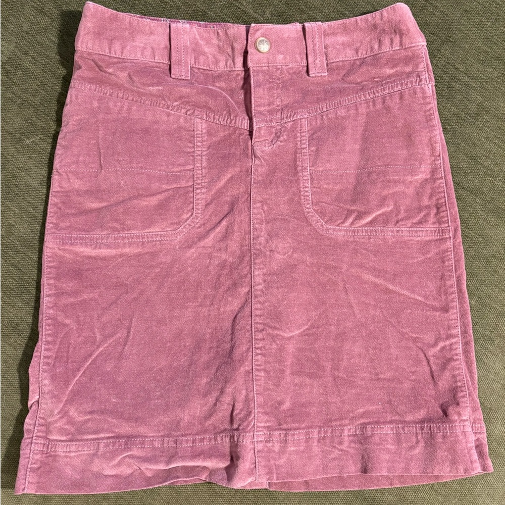 Athleta Mauve Velvet-like Skirt